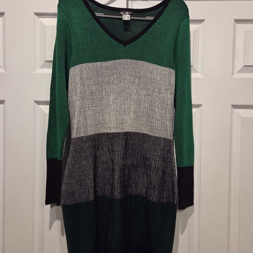 VENUS Stripped Dress - L